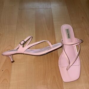 Steve Madden Pink Kitten Sandal Heels